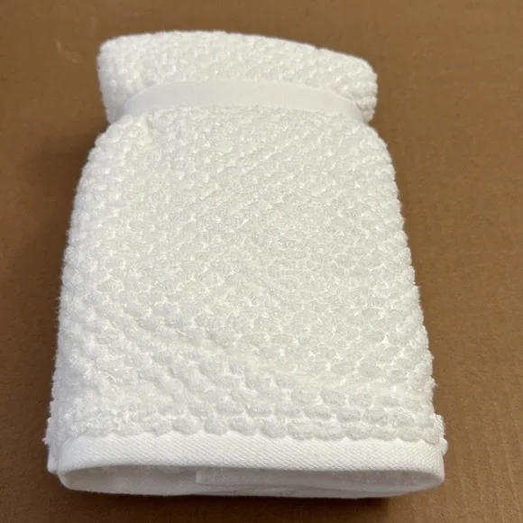 8pc ECOEXISTENCE Bamboo Zero Twist Loops Bath Towel Set - White - Picture 8 of 11